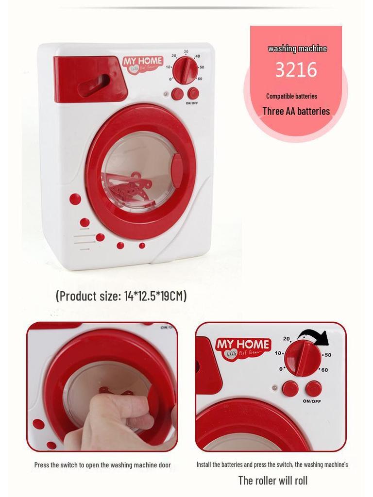 Children's Educational Play Kitchen Set with Electric Appliances and Tableware