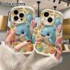 Phone Case: 2D Flat Design, Suitable for iPhone 18 17 16 15 14 13 Pro Protective Case, Blue Dolphin, Perfect Christmas and Halloween Holiday Gift