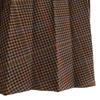 MAISON SPECIAL Staggered pattern Long length Pleated skirt 36 Brown Women Used