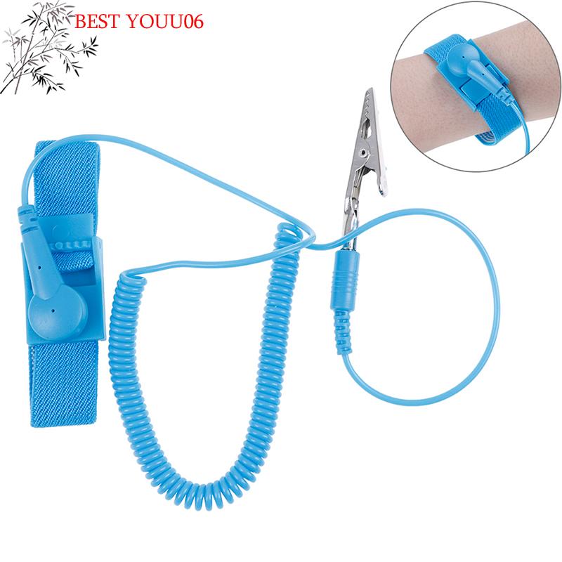 Hot Anti Static Bracelet Adjustable Electrostatic Cordless Wireless ESD Discharge Cable Wrist Band Strap Antistatic Bracelets