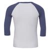 Canvas 3/4-ermet baseball T-skjorte for menn