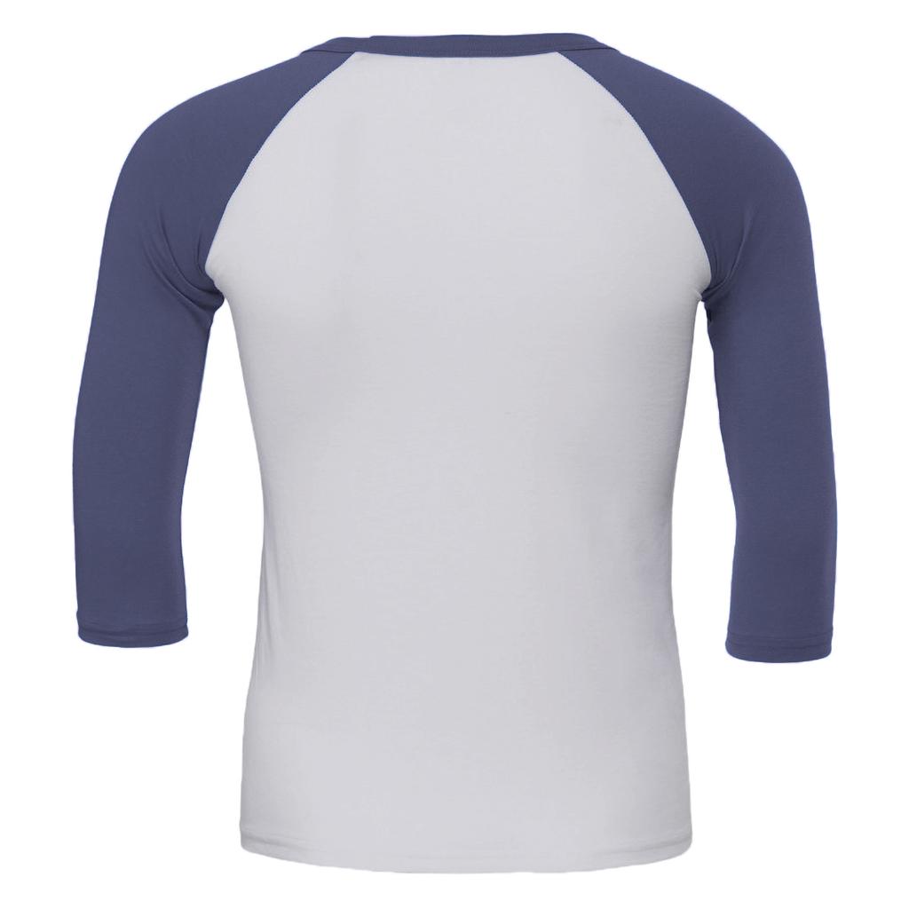 Canvas 3/4-ermet baseball T-skjorte for menn