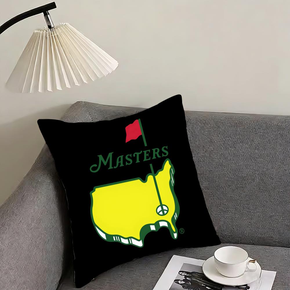 

Masters Golf Printing Cushion Cover Pillowcase Comfort Sofa Bed Silky Elegant Invisible Zipper Decorative Cushion Cover 30x30cm