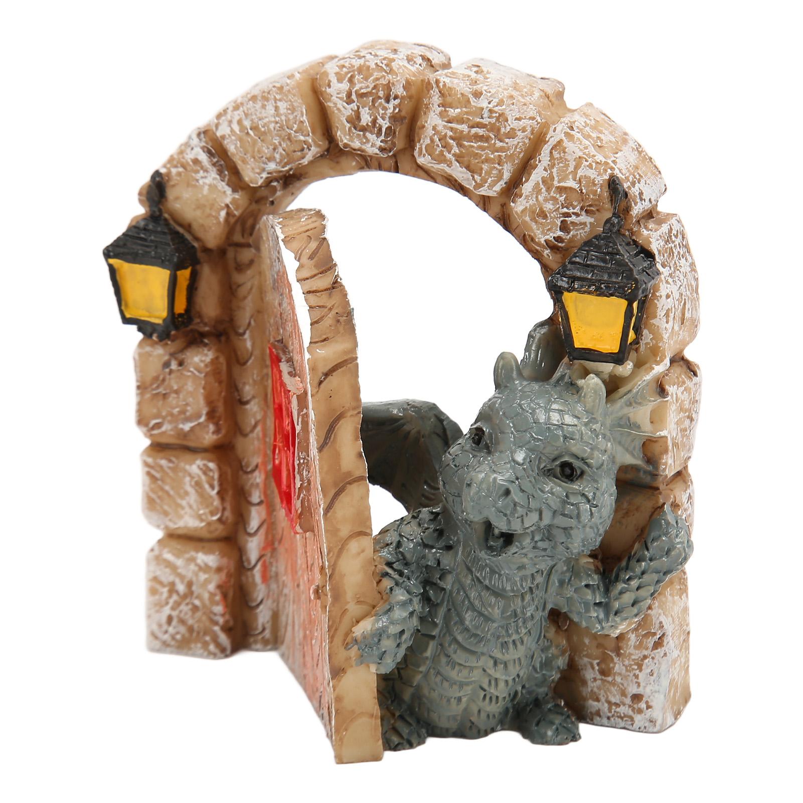 

Скульптура дракона для двора, устойчивая к атмосферным воздействиям смола, богатые детали, без запаха, садовая статуя дракона для