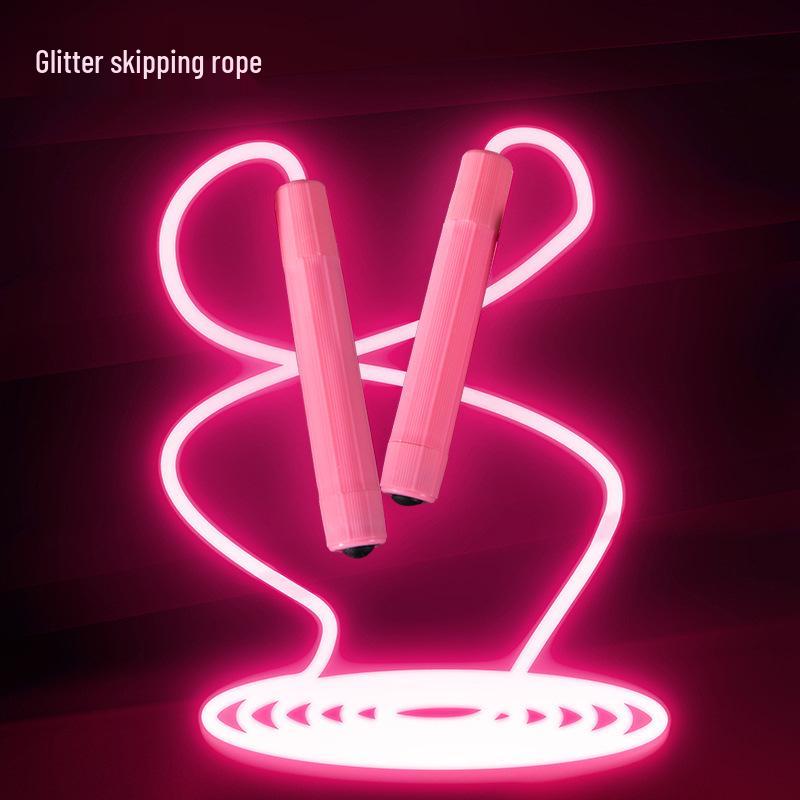 Luminous LED Fiber Optic Skipping Rope for Kids & Adults - Dazzling Colorful Light for Outdoor Evening Fun