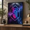 Atletico Madrid Diamond Painting Kit 5D Full Drill DIY Diamond Mosaic Wall Art Home Decor
