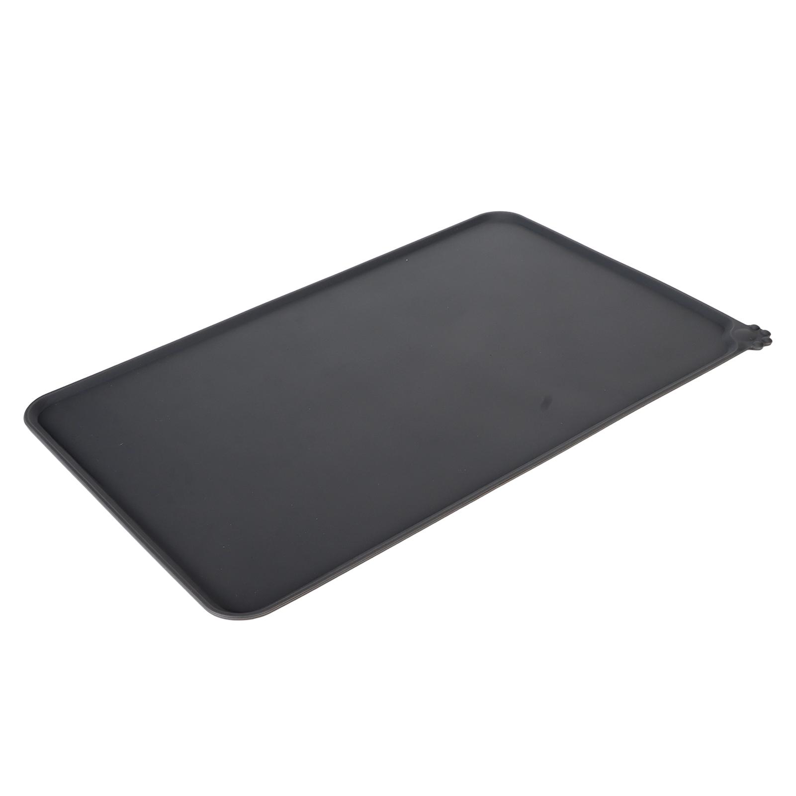 Tapis d'alimentation pour animaux de compagnie en silicone, imperméable, empêche de glisser et de renverser, tapis de table pliable pour chien et chat