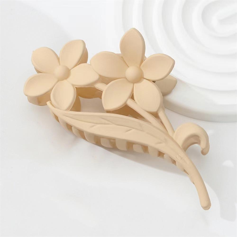 Flower Hair Claw Clips Non-Slip Matte Flower Hair Clips for Women  Hawaiian Hair Flower Clip Large Plumeria Hair Clip
