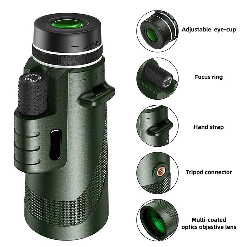HD Portable Monocular Telescope 40x60/80x100 for Outdoor Travel