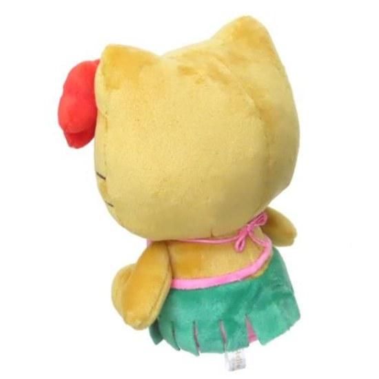 Stuffed Toy Hello Kitty Sitting Plush Sunburn Series Hibiscus Sanrio K Company Gift Cute Doll Marshmallow Pop