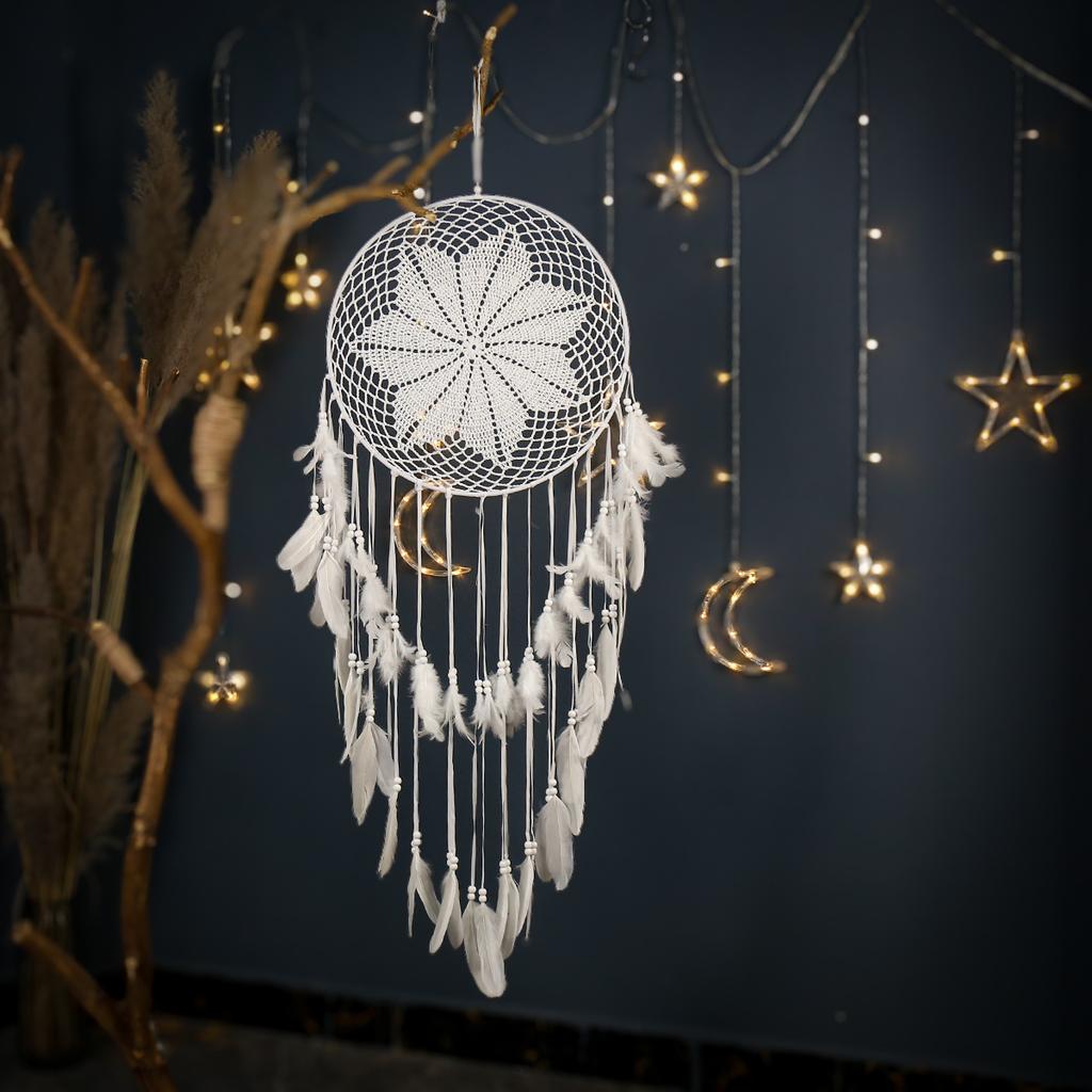 Bohemian Large Dream Catcher Handwoven Feather Dream Catcher Interior Decoration Dream Catcher