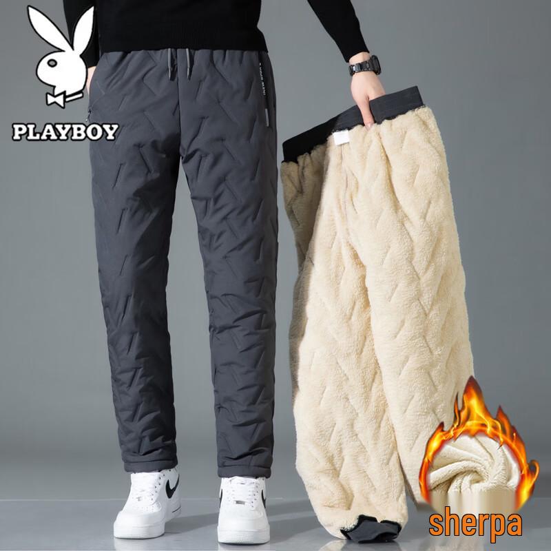 Playboy Men's Plush Lined Casual Trousers