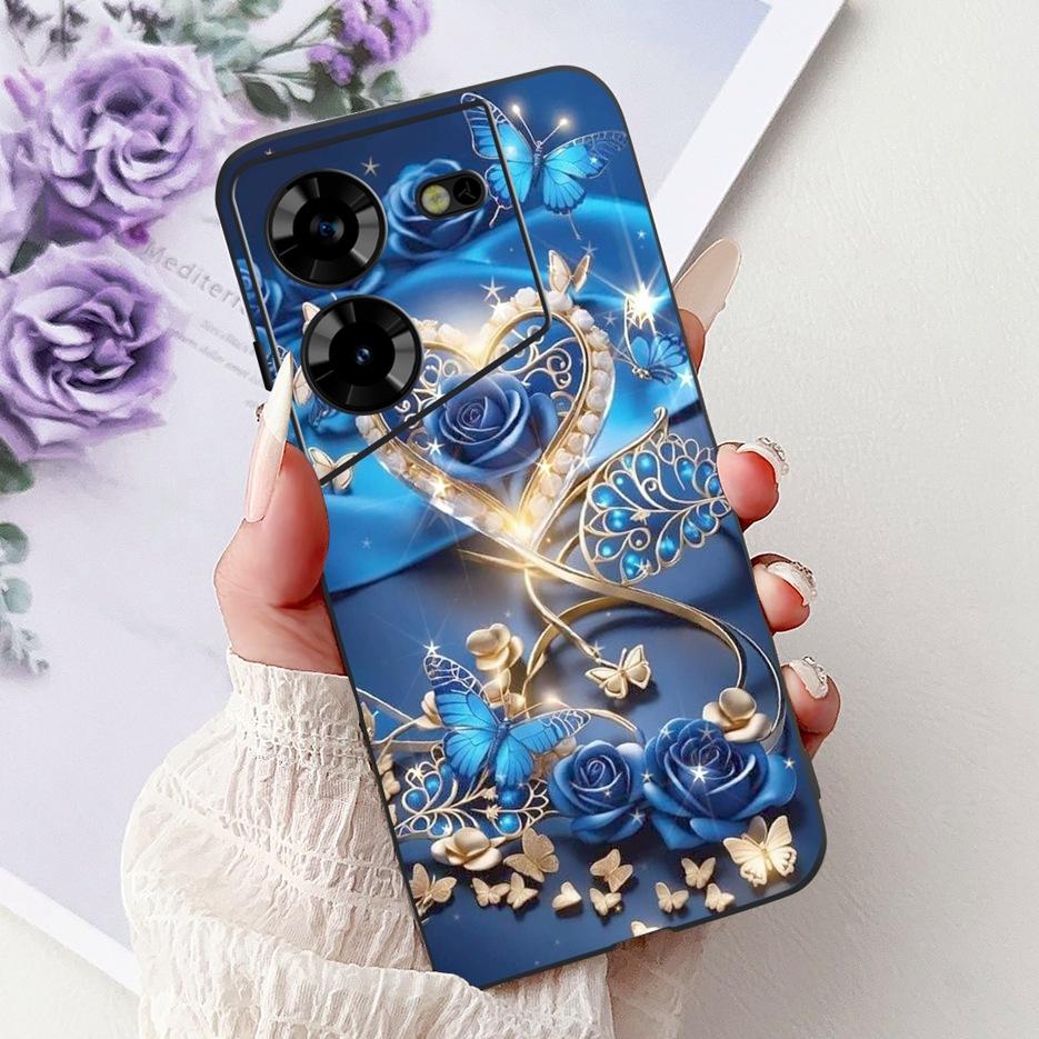 For Tecno Pova 5 Case LH7n Cute Fashion Pattern Cover Soft TPU Phone Cases For Tecno Pova 5 Pro LH8n Pova5 Pro Back Cover Bumper