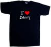 I Love Heart Derry V-Neck T-Shirt