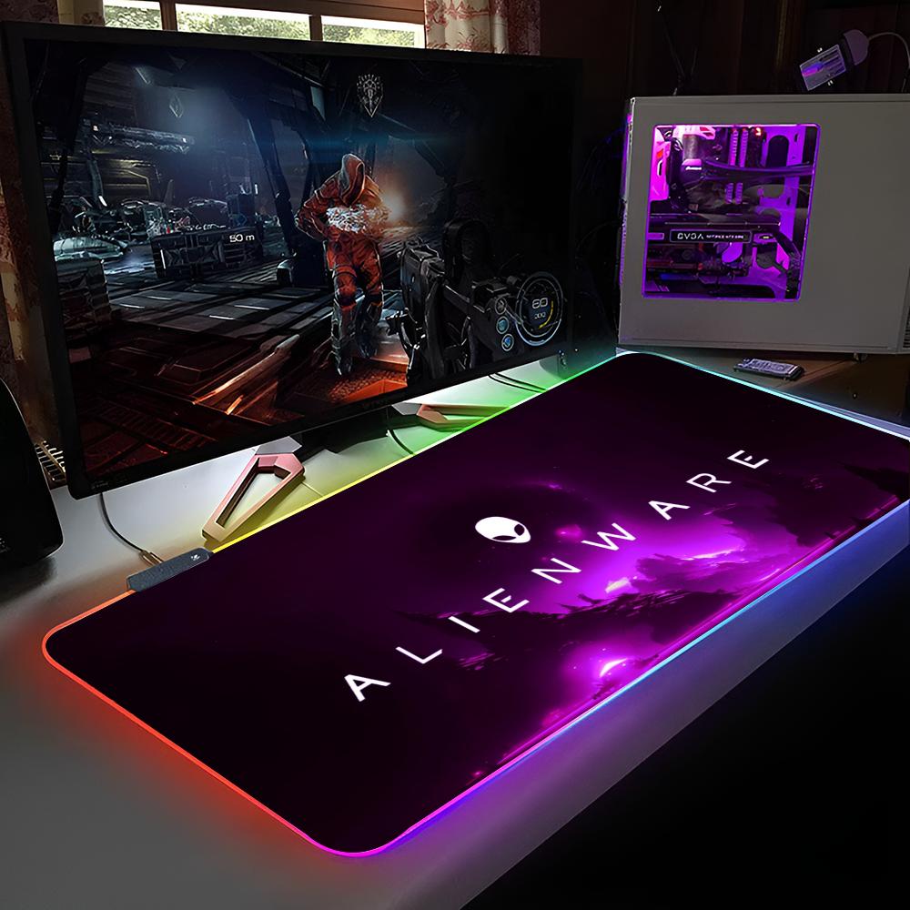 

Килимок для миші Alienware Килимок для миші з RGB-підсвіткою Килимок для миші для ноутбука Килимок для миші для ноутбука Килимок для комп ютерного столу для геймера Ігрові аксесуари RGB1000x500x4mm
