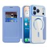 3in1 Business Leather Flip Magnetic Case for iPhone 17 16 15 14 Pro Max Card Wallet Plating Clear Case For iPhone 16 15 14 Air