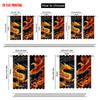 2pcs   plane printing Print Curtains dragon and phoenix Versatile 100% Polyester (without rod) Art Deco Festive Perfect for