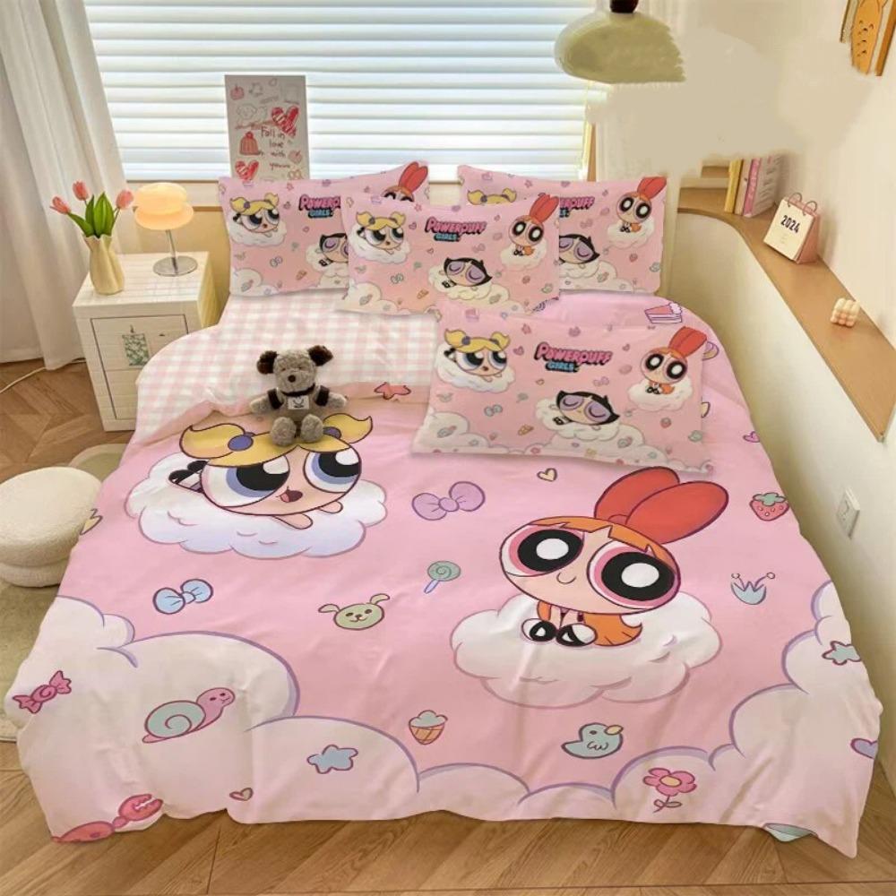 Cartoon Policewoman Duvet Cover pillowcase Bedroom Decoration Children Gift adult Single Double bed Large SizeZip Duvet Cover