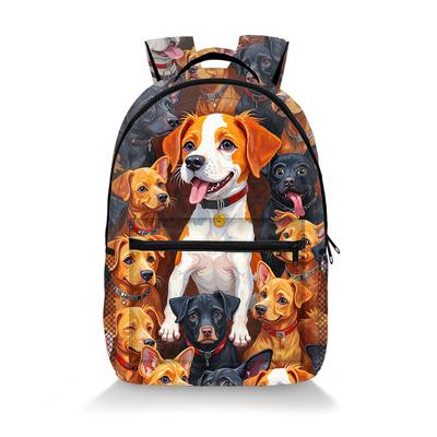 Cartoon Kpop Jugendliche Schultaschen Unisex Niedliche Hundetiere Reisetaschen 3D-Druck Oxford Wasserdicht Notizbuch Schulrucksäcke