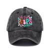 Oh For Peeps Sake Easter Bunny Graphic Baseball Cap Casual Adjustable Distressed Summer Sun Protection Adult Cap