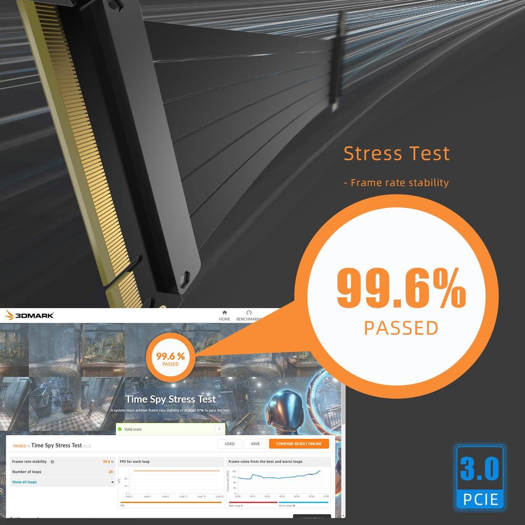 Glotrends 200mm PCIe X16 Riser Cable Is Designed for PCIe GPUs Such As GeForce RTX 10 Series and AMD Radeon Fury 3.0 Low-end 3.0 20/GTX 16/GTX