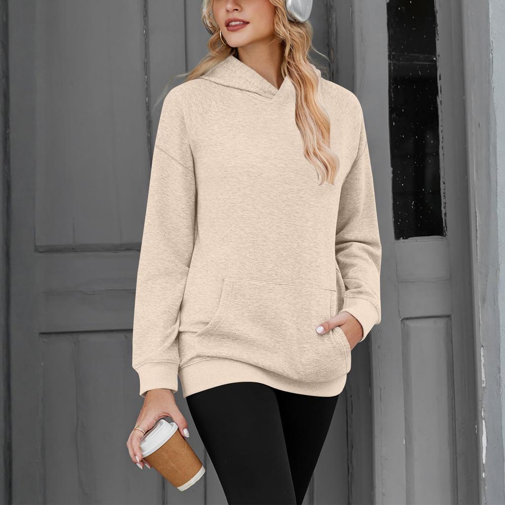 Women's Solid-color Fashionable Long-sleeved Top
