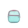 Candy Color Square Mesh Cosmetic Organization Storage Bag With Zipper Portable Sundries Pouch For Travel With Rope 1Pc