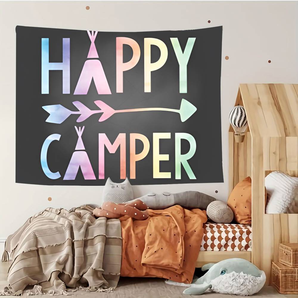 Happy CCampers Tapestry Customizable Tapestries Of Various Styleswall Hangings Celebrity Photo Printingwall Hangings