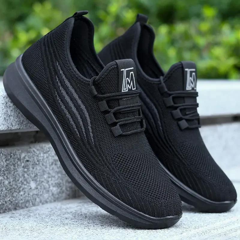 2024 New Men's Sports Flat Shoes Casual Fashion Breathable Walking Shoes Lightweight and Comfortable Men's Shoes