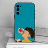 Ponyo and Sosuke  Phone Case For Samsung S25,S24,S21,S22,S23,S30,Ultra,S20,Plus,Fe,Lite,Note,10,Black Cover