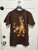 Maglietta Vintage Scooby-Doo Uomo Taglia Media Marrone Stanley Desantis Grafica Cartone Animato Anni '90 T-Shirt Unisex