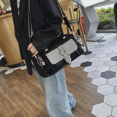 2025 Handtasche im Western-Stil mit Diamanten: Vielseitige Damen-Tragetasche, Schultertasche und Umhängetasche