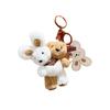 Whimsical Doubleheaded Plush Milk Tea Bear And Bunny Keychain With Colors Cute
