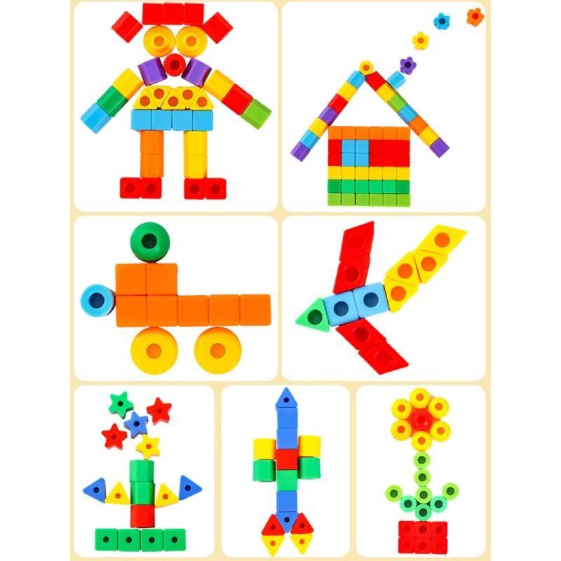 Childrens Bead Stringing Educational Toy With Plastic Materials For Fine Motor Skills Development And Creative Play