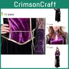 Enchanting Purple Crowned Witch Vampire Costume For Halloween Party Or Cosplay
