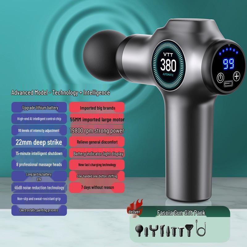 VTT Fascia Gun Electric Muscle Massager with Long Battery Life - Ideal Business Gift and Souvenir Massage Device Set