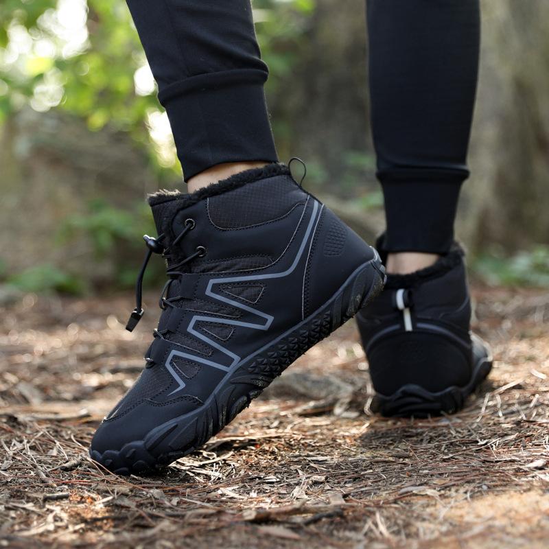 New High-top Warm Velvet Thickened Men's Cotton Shoes Waterproof and Non-slip Outdoor Comfortable Boots