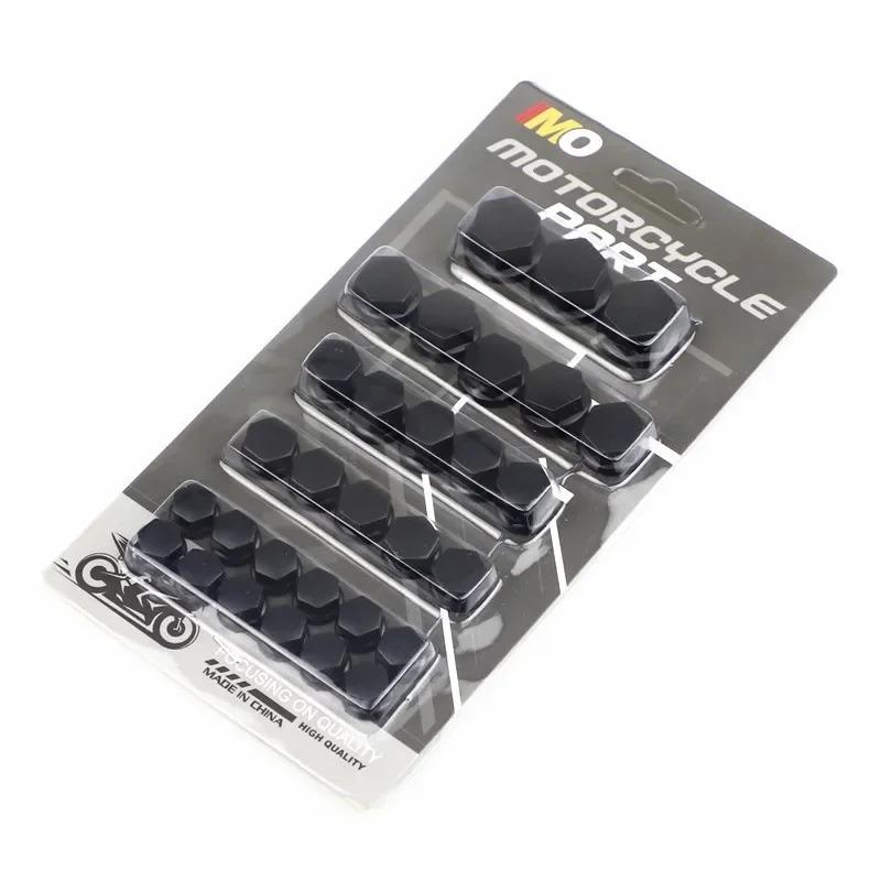 30pcs 1.4/1.2/1/0.8CM Motorcycle Modification Screw Cap Decoration for Motor Scooters Electric Car Colored Nut Cover Accessories