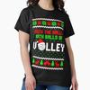 Deck The Halls With Balls Of Volley Funny Holiday Classic T-Shirt