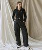5OML Cotton Cargo Wide Elastic Waist Pants (Beige)