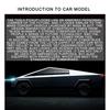 1/24 Tesla Cybertruck Diecast Alloy Model Car Miniatura Metalowy Pojazd Ciężarówka Boże Narodzenie Hottoy dla Dzieci Prezenty Zabawki Dla Dzieci Chłopcy