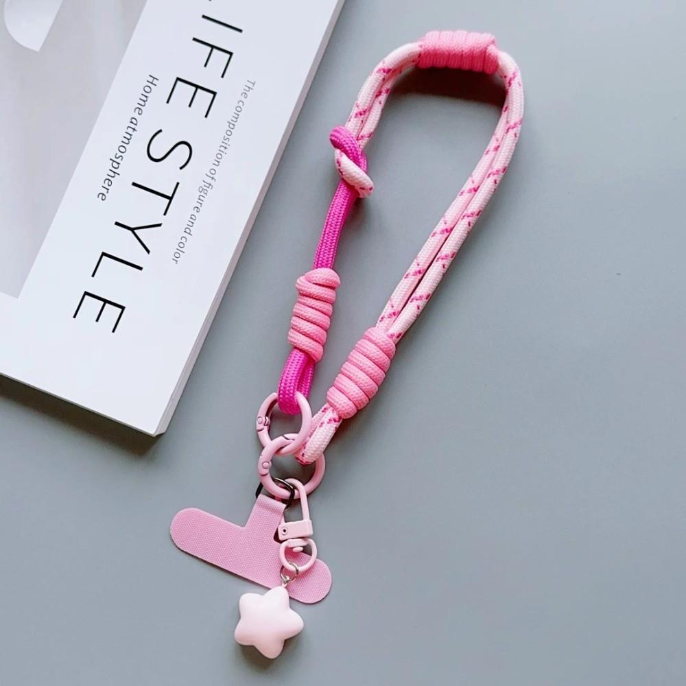 Dopamine Colorful Mobile Phone Hanging Rope Dual Purpose Short Braided Rope  Men and Women