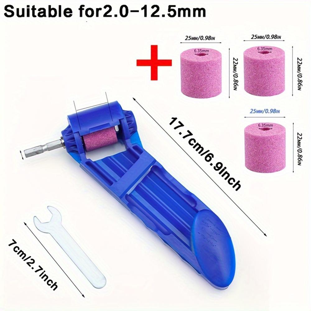 1 Set Portable Drill Bit Sharpener With Grinding Wheel For Quick And Easy Sharpening Of Nail Drill Bits, Sharp And Ready