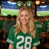 Football Headband with 3D Football Patch Anti-Slip Comfortable Hair Hoop for Adults