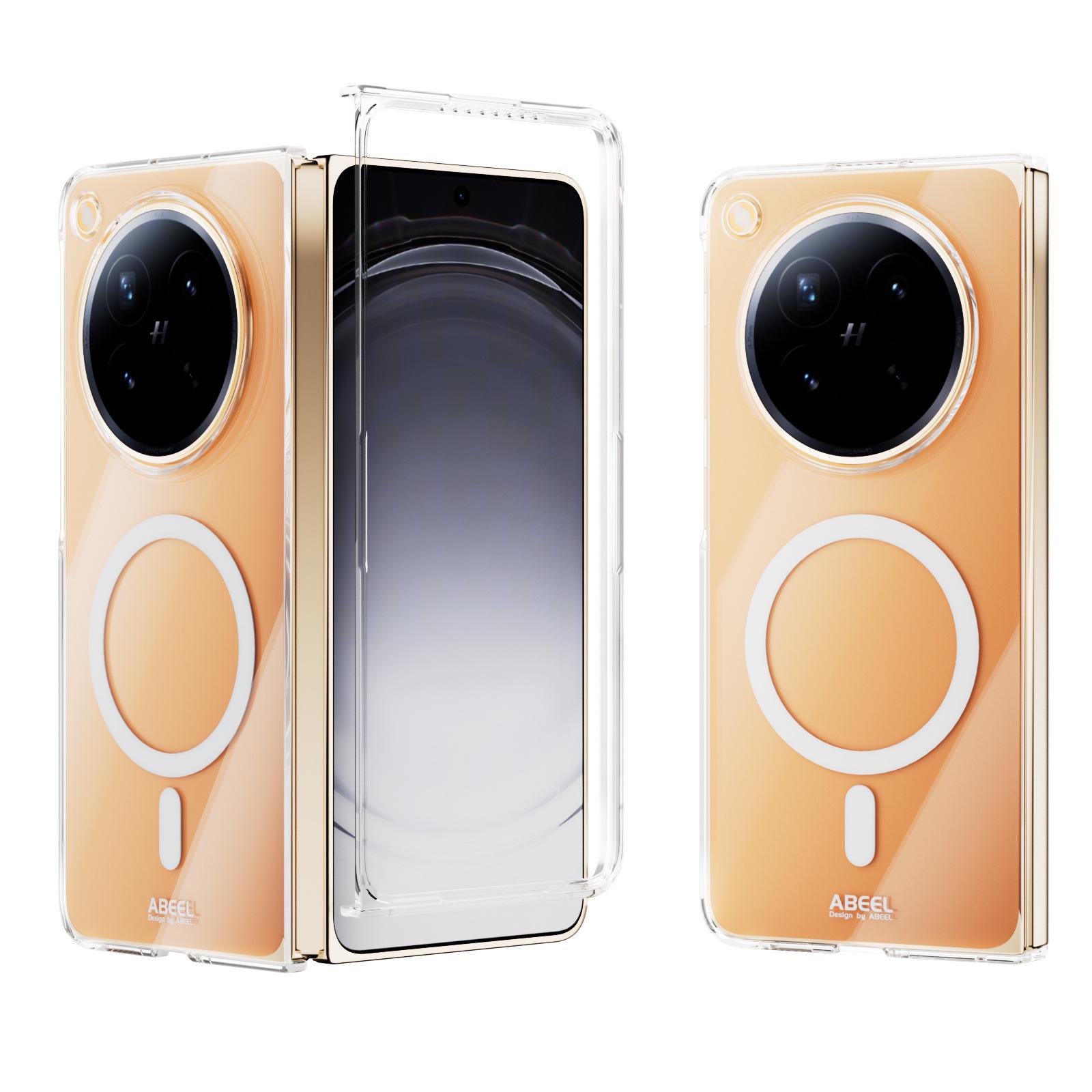OPPO Find N6 & N5 Anti-Scratch Magnetic Clear Phone Case with Glossy PC Cover Find N6