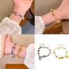 Handcraft Resin Star and Floral Bracelet Including Cats Charm Elegant Jewelry for Everyday Use