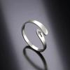 Christliches Kreuz Ring für Damen Herren Edelstahl Minimalistisch Verstellbar Fingerringe Schmuckliebhaber Geschenk