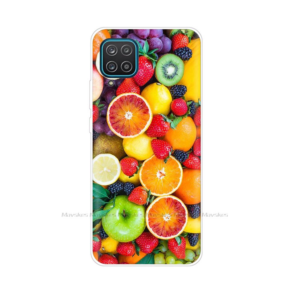 Soft Silicon Cover For Samsung Galaxy A12 Case Cute Flower Cat Bumper For Samsung A12 Phone Case Cover For Samsung A12 A 12 6.5"