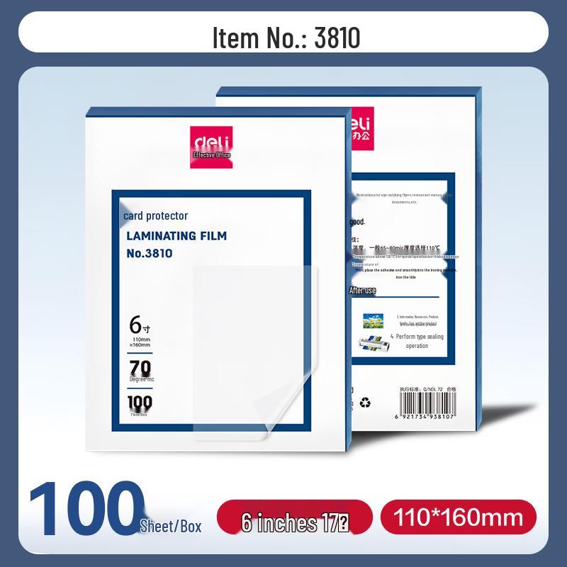 Deli Transparent Laminating Film CN plug (adapter included)
