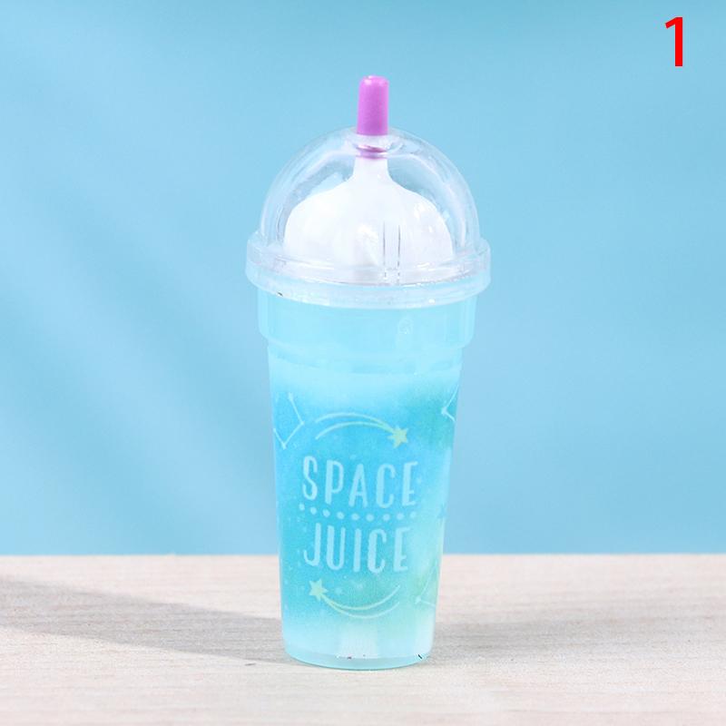 Mini Milkshake Ice Cream Lemon Milk Fruit Tea Water Cup Strawberry Banana Miniatures Dollhouse Accessories Cups Kitchen Toys